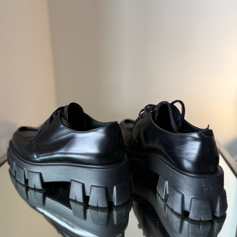 Like new Prada MONOLITH CHUNKY PLATFORM DERBY CREEPER 36 - Picture 6 of 13